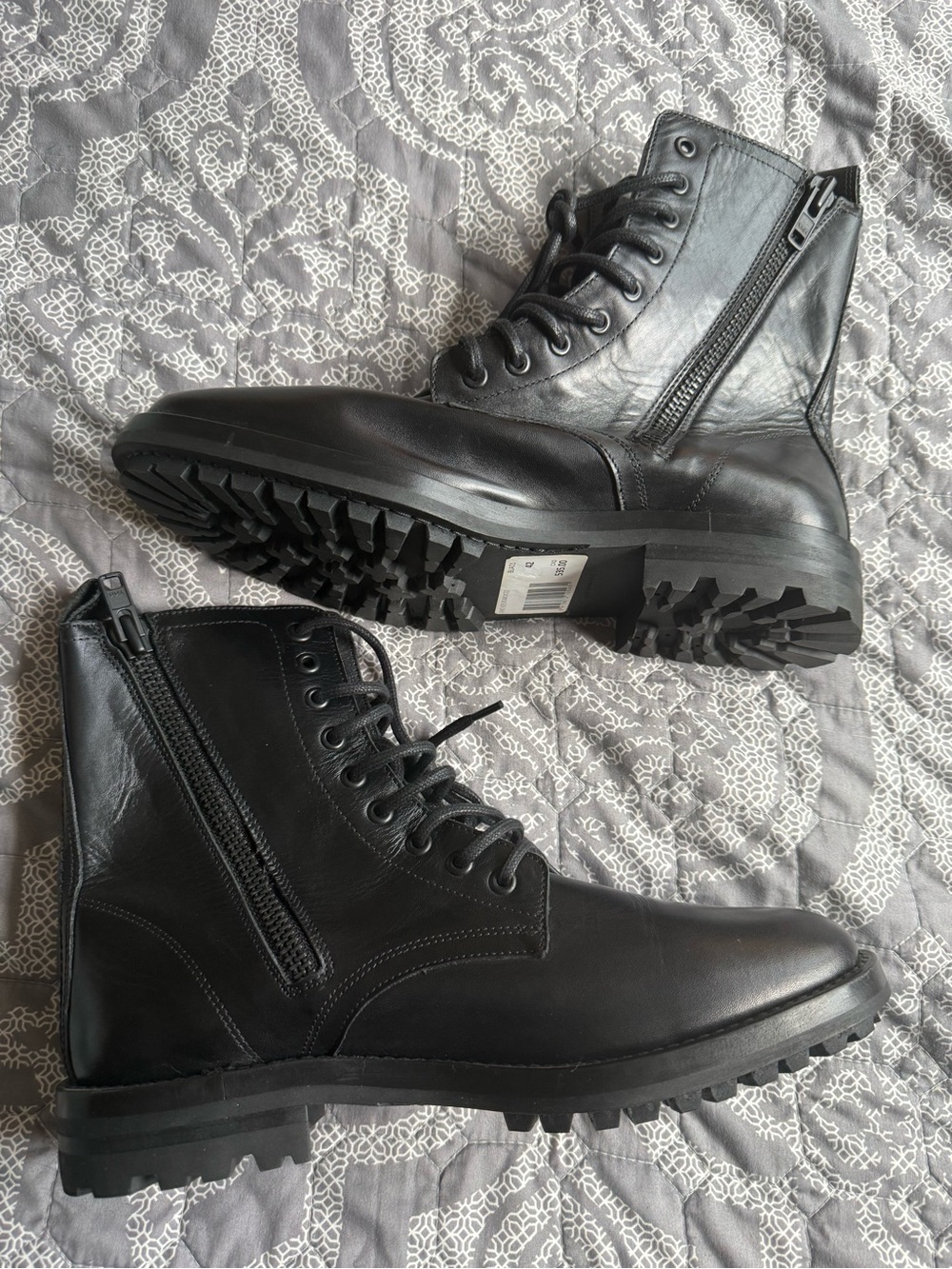 The Kooples Legend Black Calf Leather Moto Boots NWOB Sz Fr 42/US 8 Ret $385 - Picture 6 of 9
